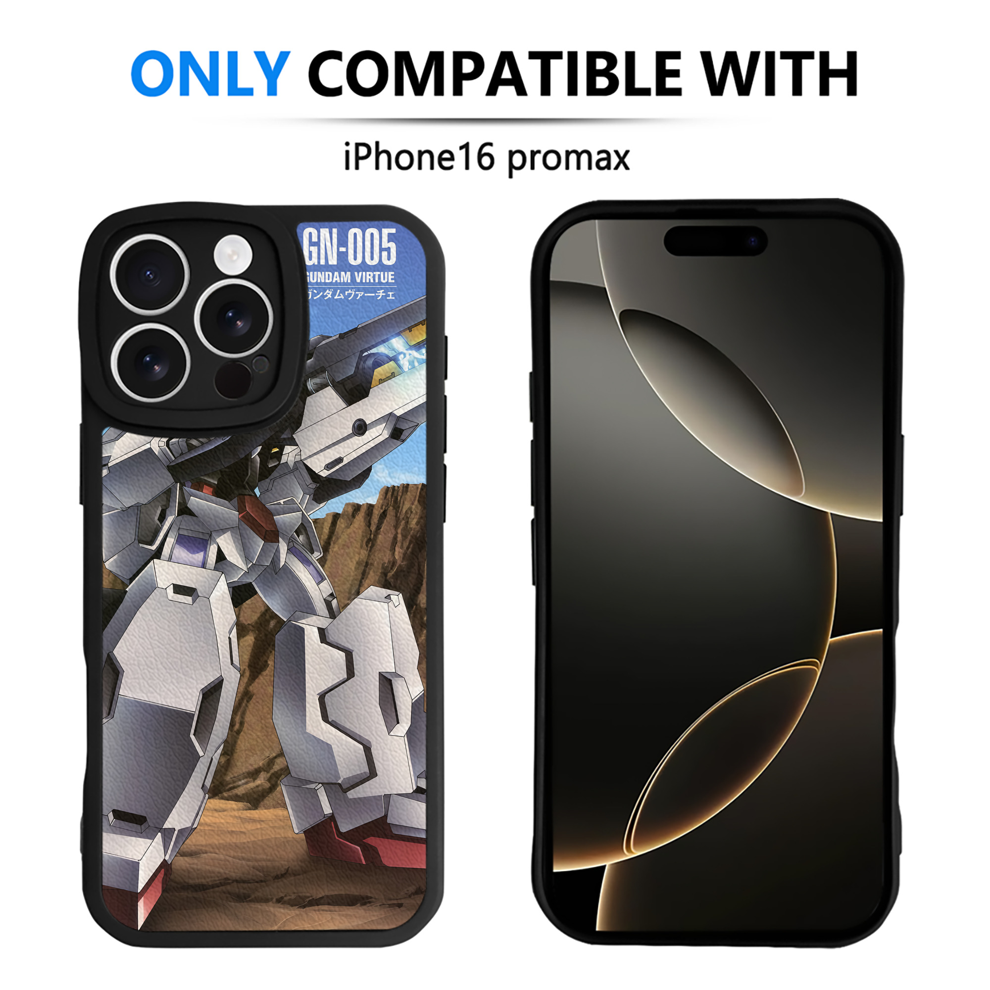 （画像用） 機動戦士ガンダム Mobile Suit Gundam 【iPhone 16シリーズ対応】シリコンスマホケース（レザー調） 材質：シリコン